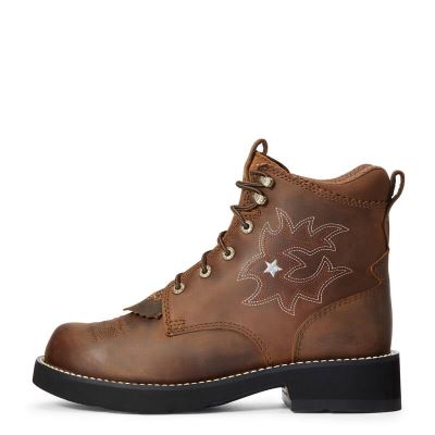 Ariat Probaby Lacer Kahverengi Western Csizma Bayan (32602-969)